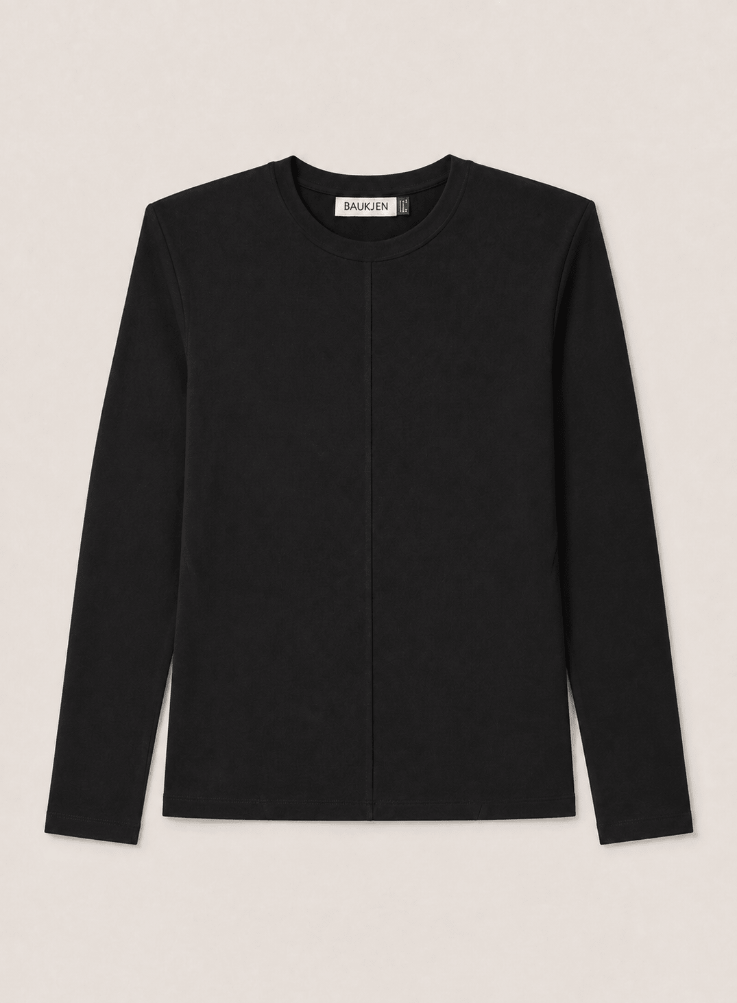 Alexa Strong Shoulder Top - Black Baukjen