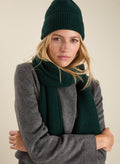 Alina Recycled Wool Scarf - Forest Green Baukjen