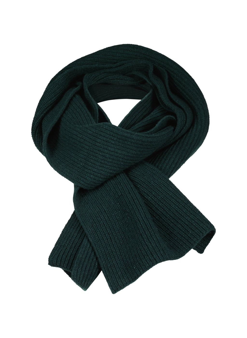 Alina Recycled Wool Scarf - Forest Green Baukjen