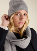 Alina Recycled Wool Scarf - Grey Marl Baukjen