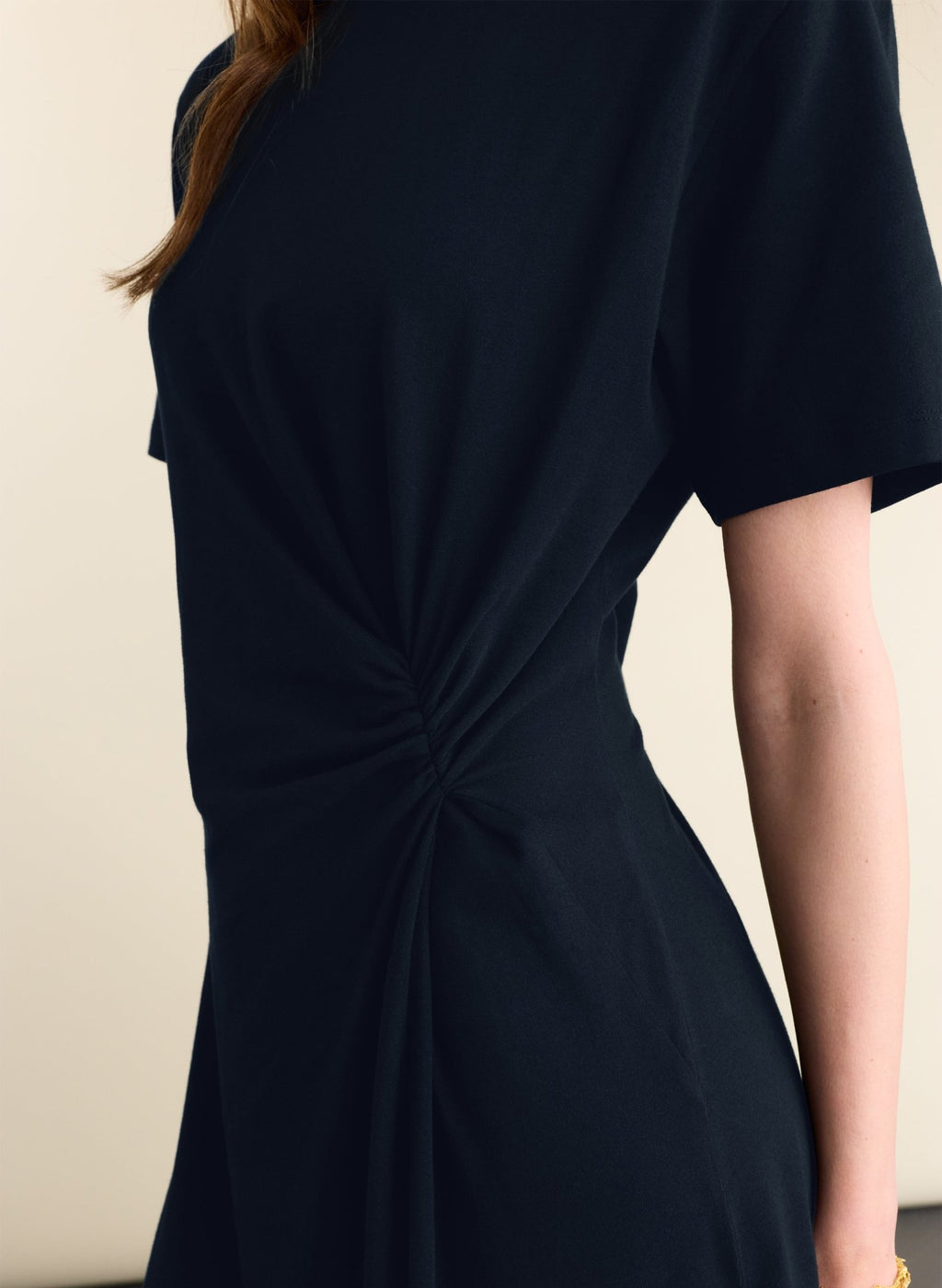 Alith T-Shirt Twist Dress - Classic Navy Baukjen