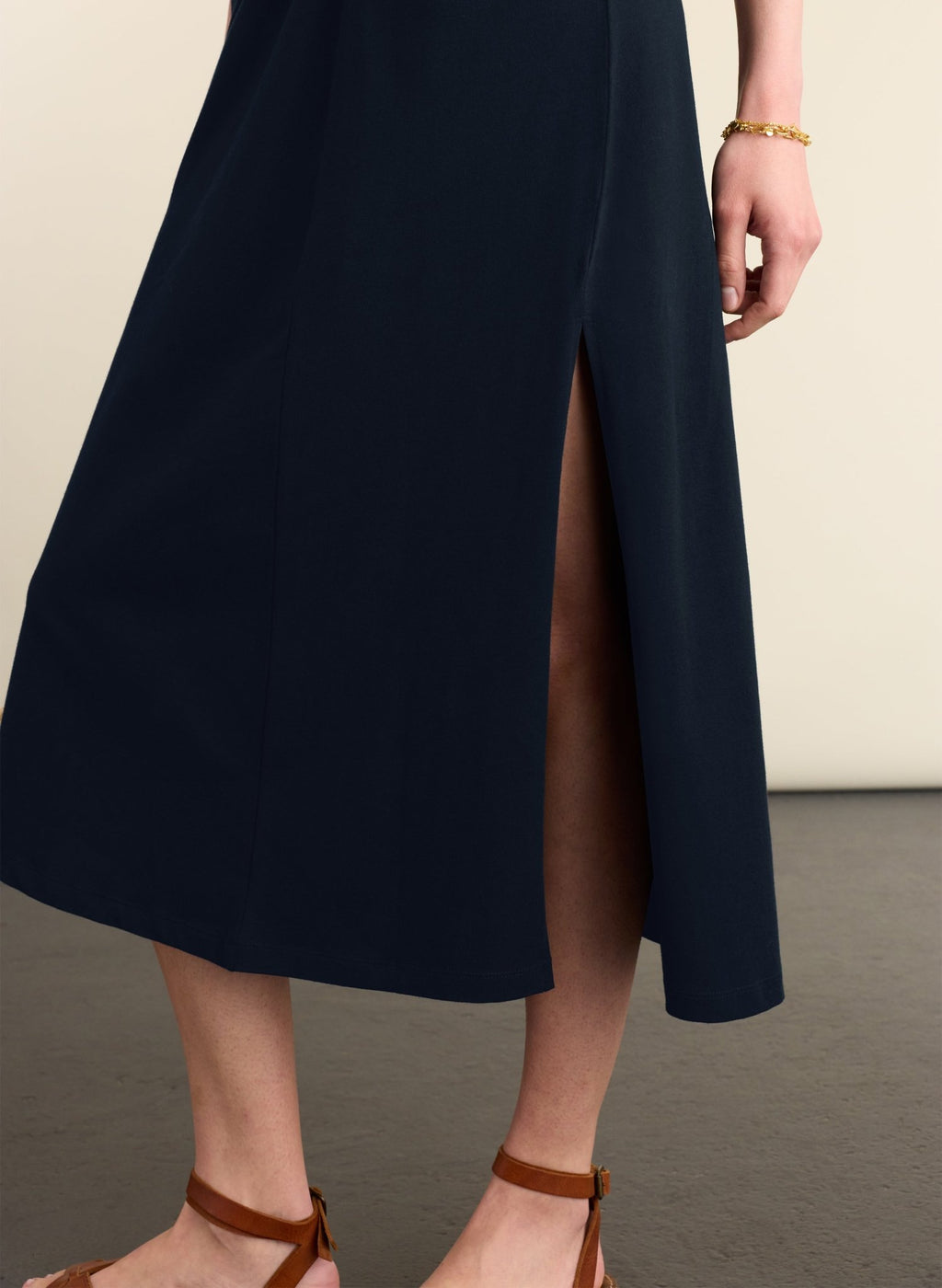 Alith T-Shirt Twist Dress - Classic Navy Baukjen