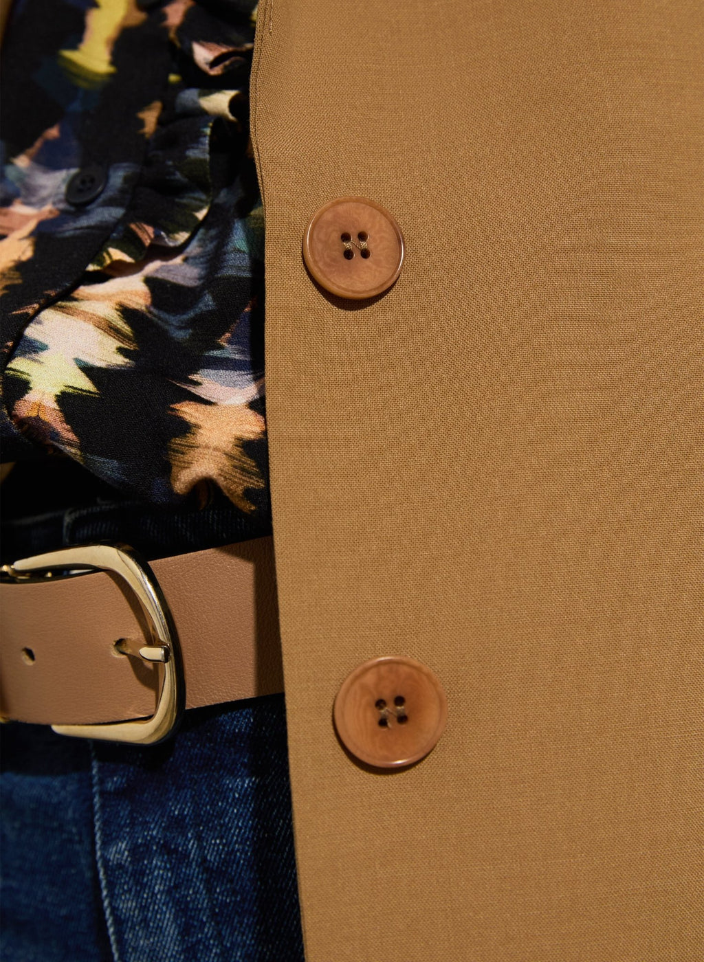 Alsbet Upcycled Blazer - Butterscotch Baukjen