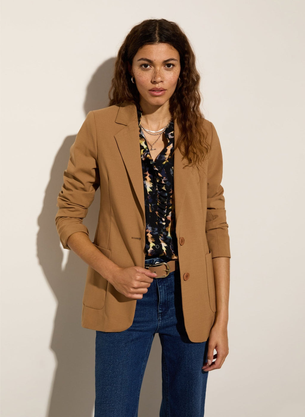 Alsbet Upcycled Blazer - Butterscotch Baukjen
