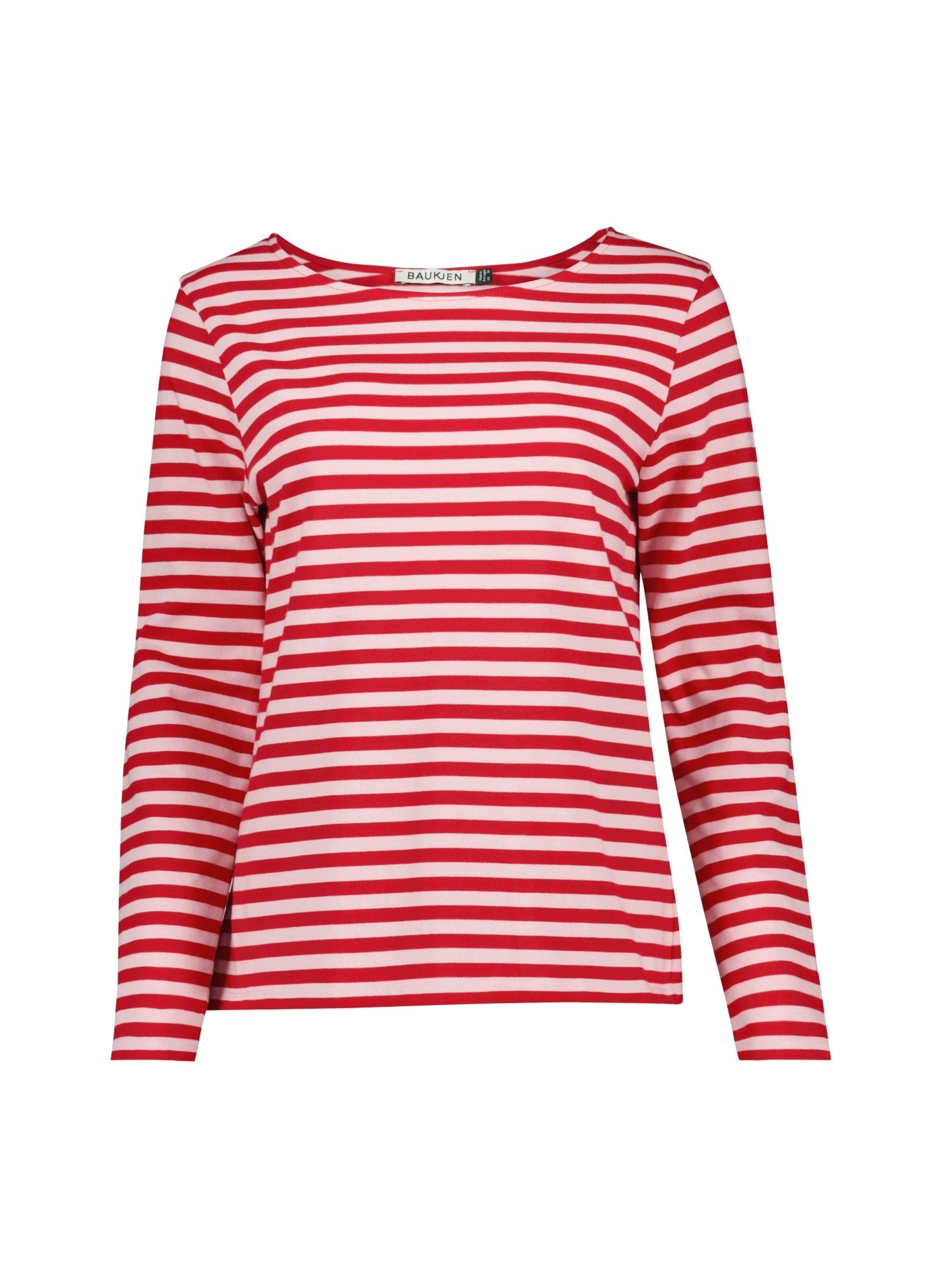 Ama Organic Cotton Top - Red & Pink Baukjen