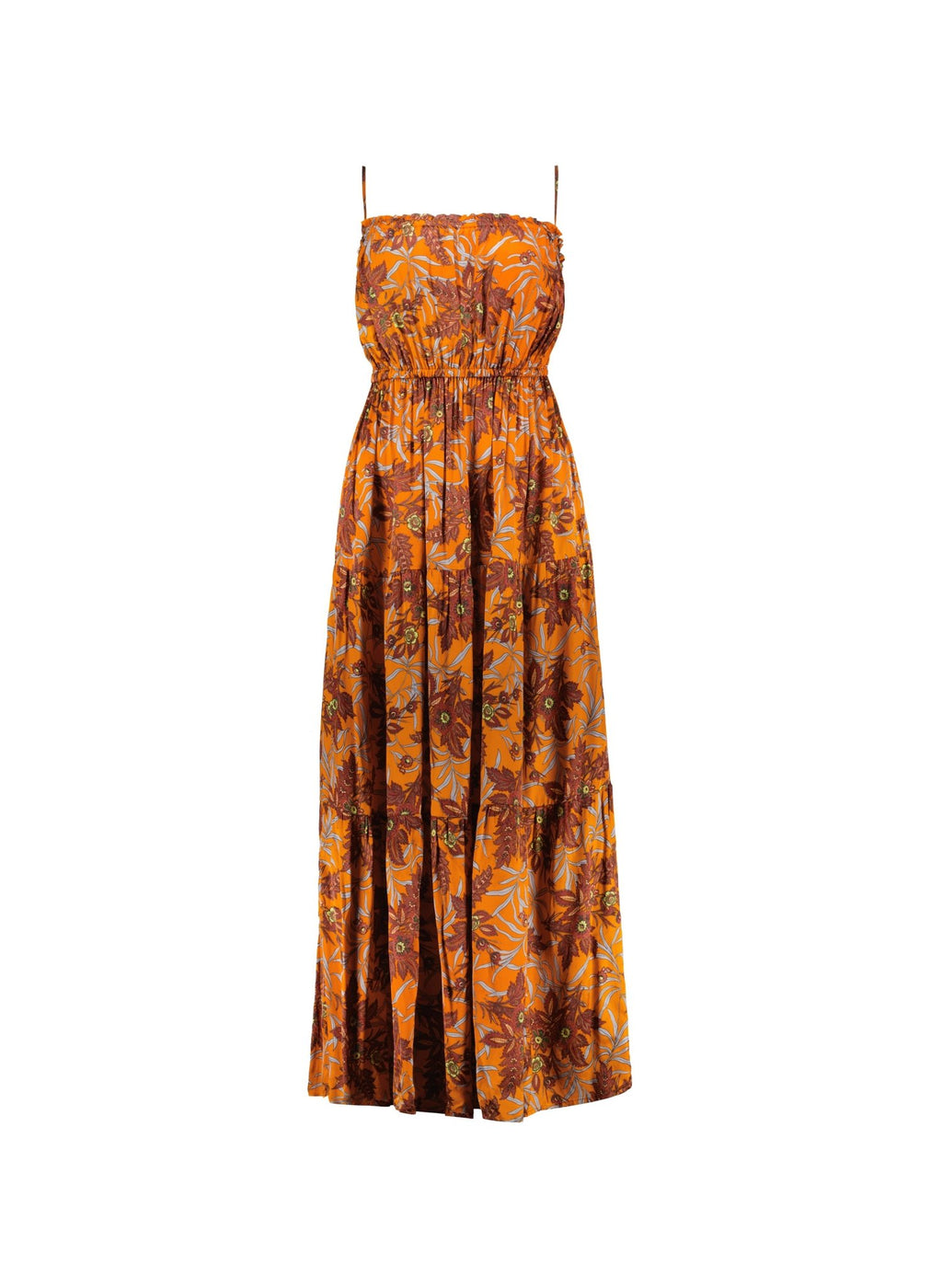 Anais Floral Dress - Tangerine Floral Baukjen