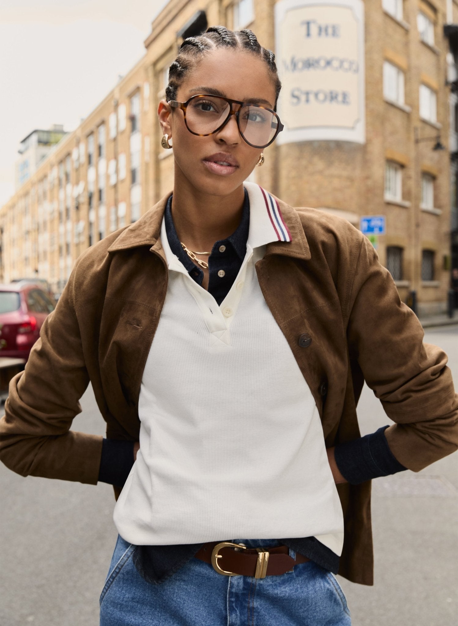 Anil Polo Top - Cream Baukjen