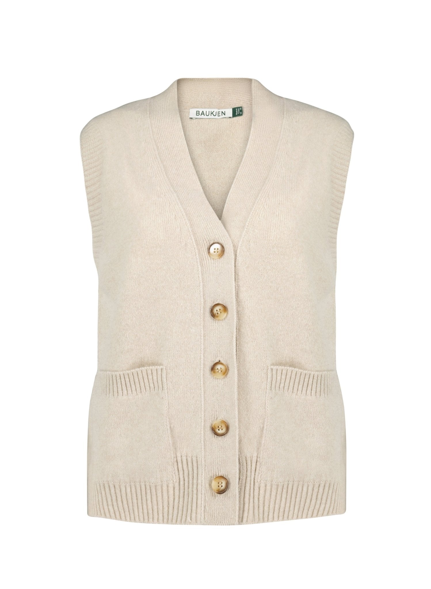 Anita Wool Vest - Oatmeal | Baukjen