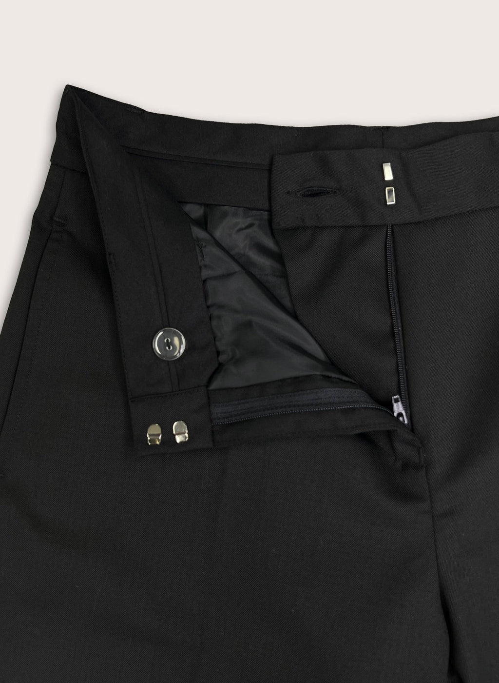 Anna Wide Leg Trousers - Black Baukjen