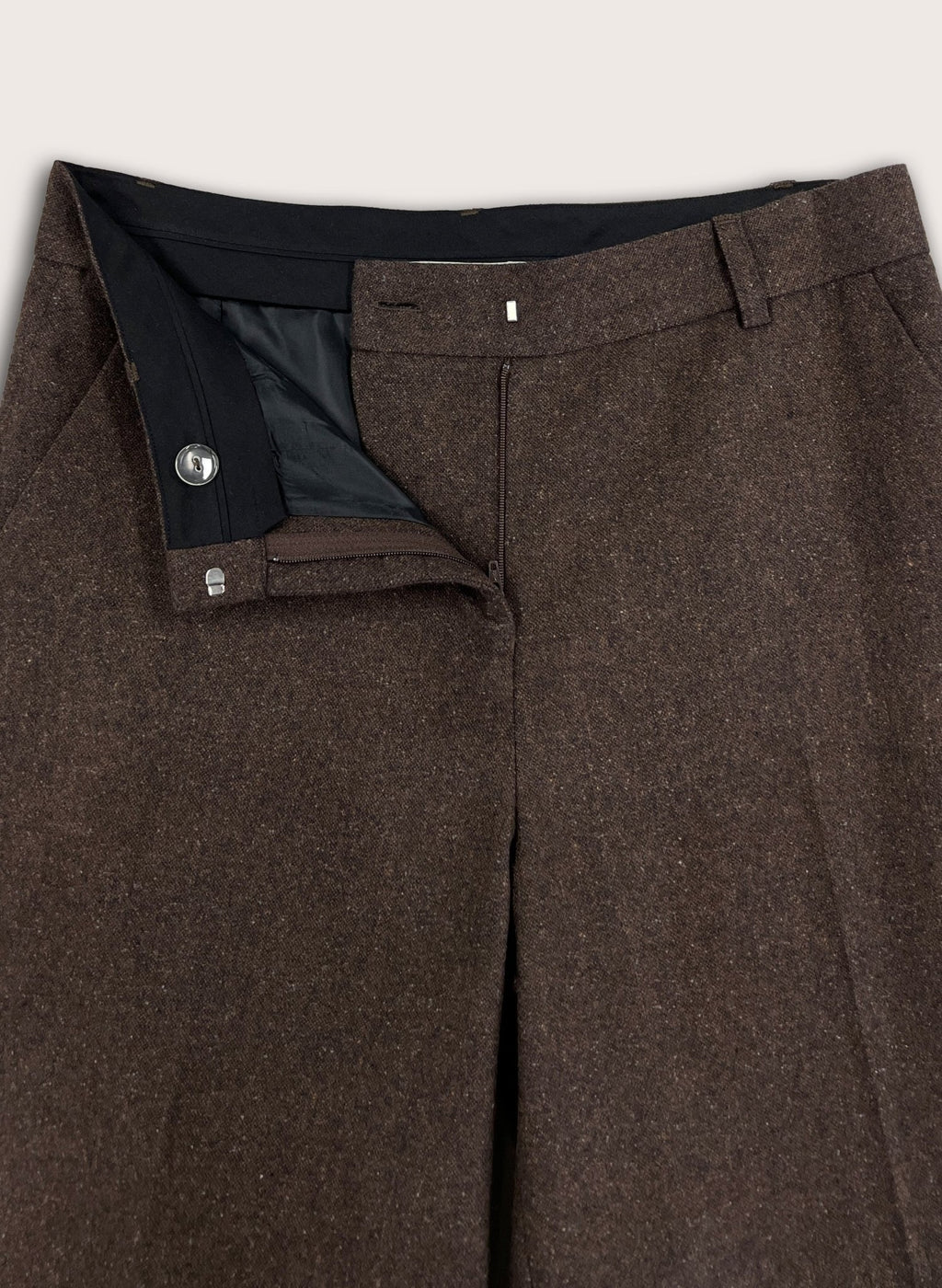 Anna Wide Leg Trousers - Milk Chocolate Baukjen