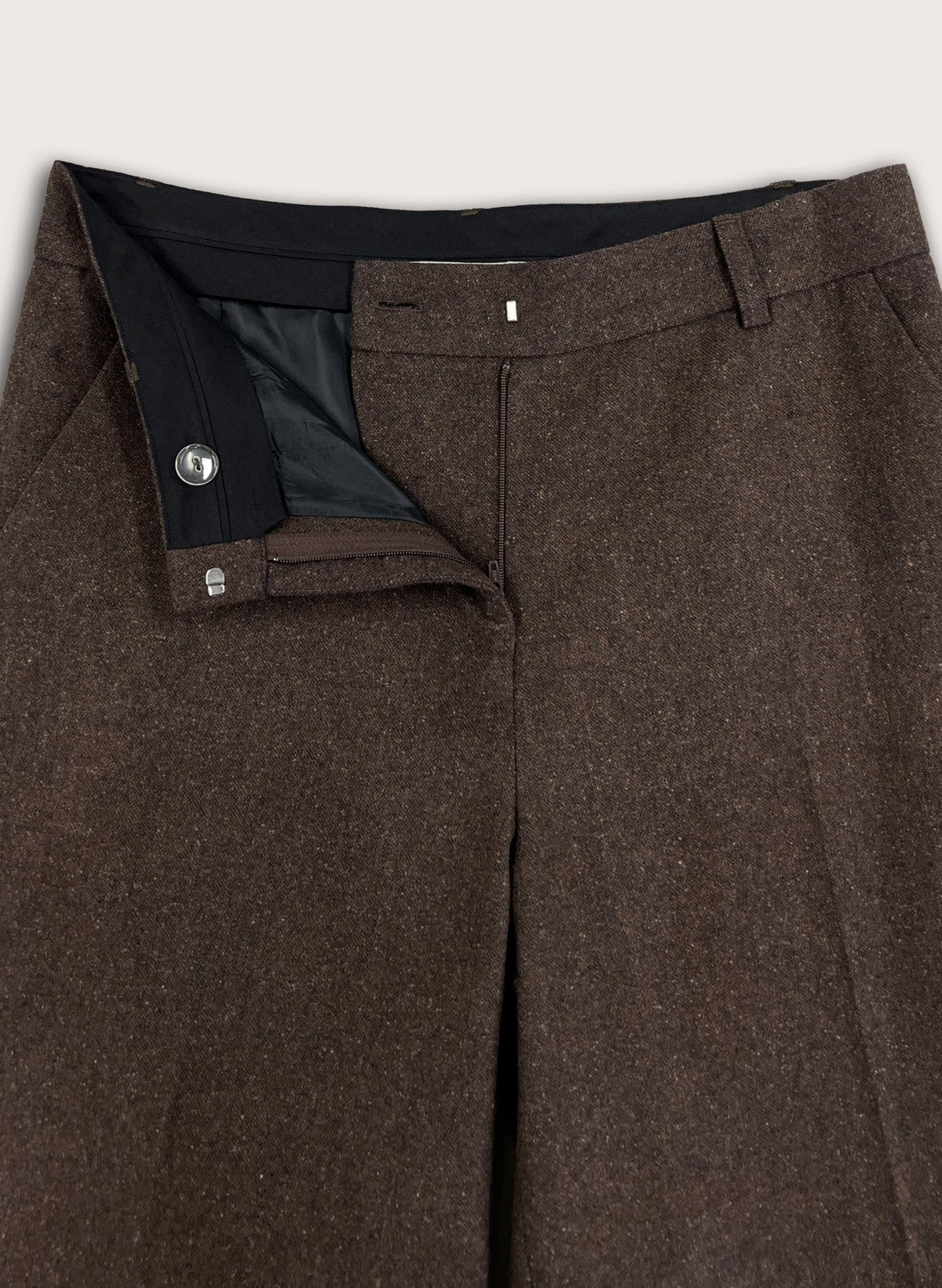 Anna Wide Leg Trousers - Milk Chocolate Baukjen