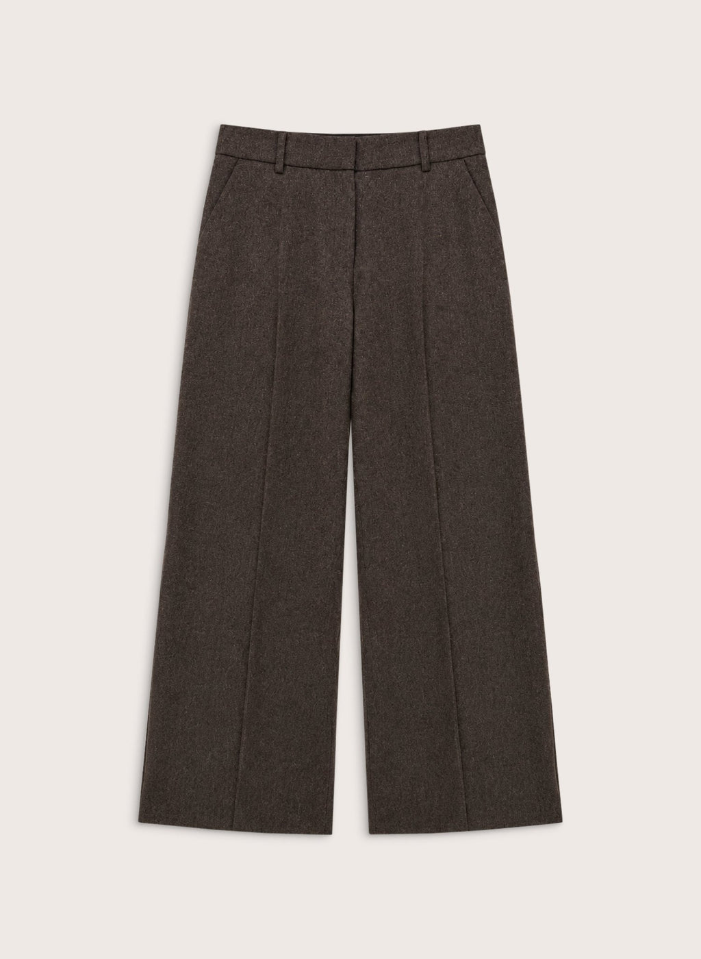 Anna Wide Leg Trousers - Milk Chocolate Baukjen