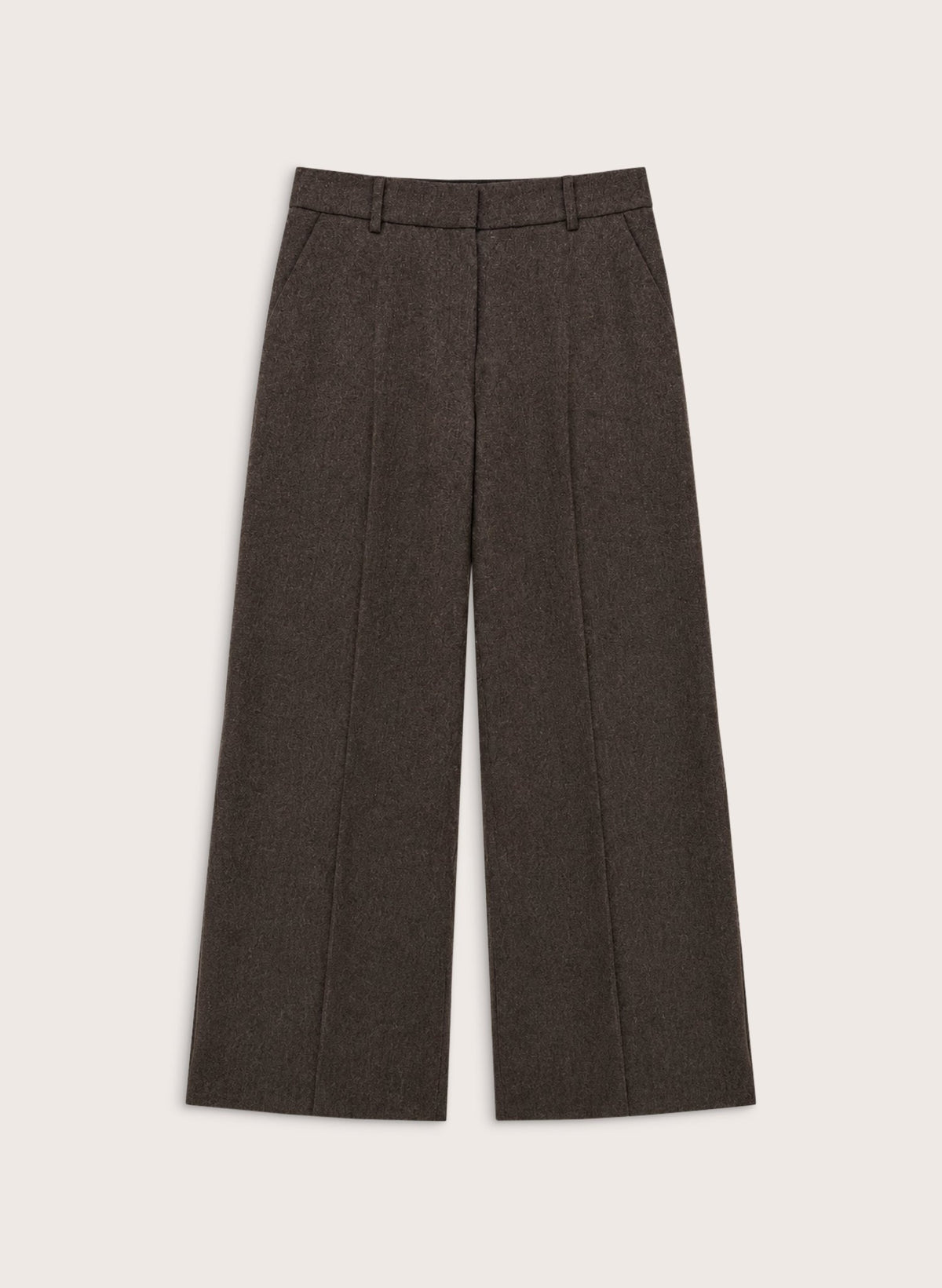 Anna Wide Leg Trousers - Milk Chocolate Baukjen