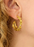 Arie Hoop Earrings - Gold Baukjen