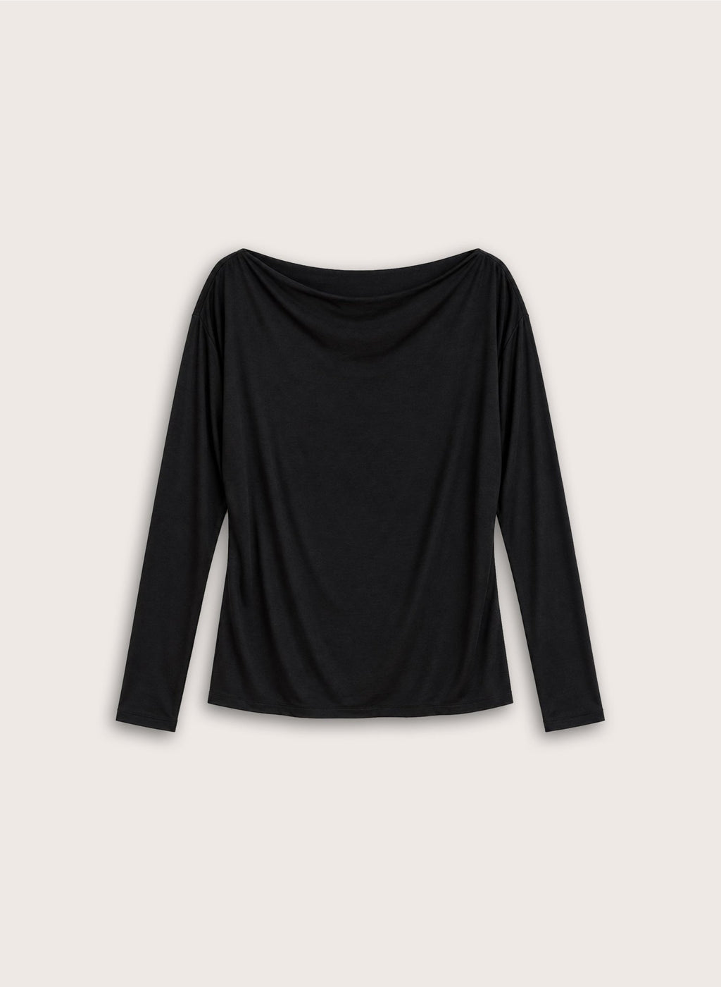 Arlene Boat Neck Top - Black Baukjen