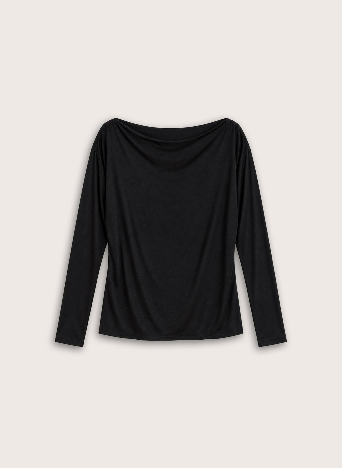 Arlene Boat Neck Top - Black Baukjen