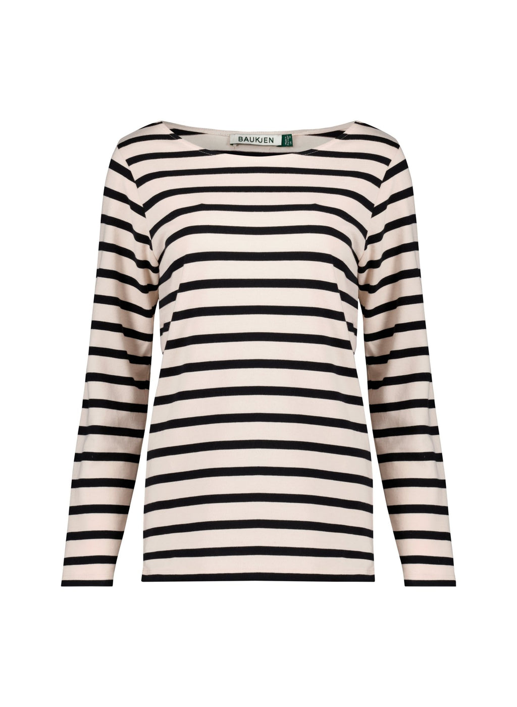 Ashley Organic Cotton Top - Antique White & Caviar Black Baukjen
