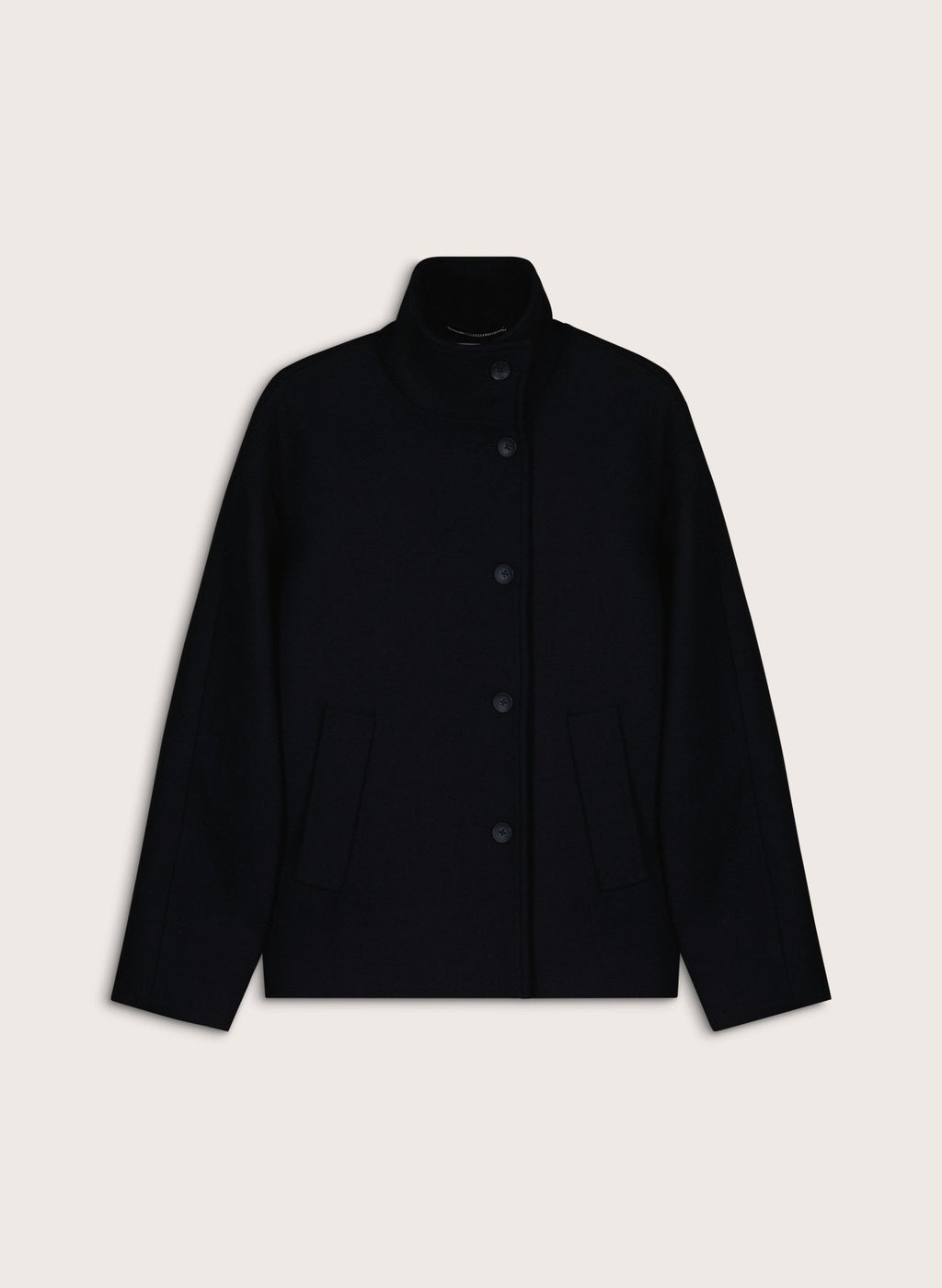 Ashton Wool Blend Short Coat - Classic Navy Baukjen