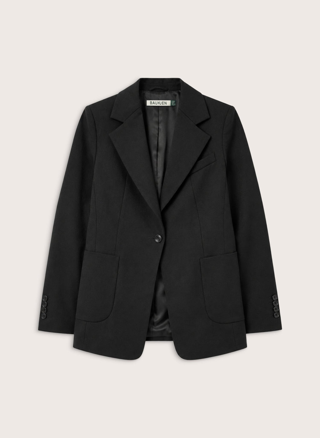 Ava Cinched Waist Blazer - Black Baukjen