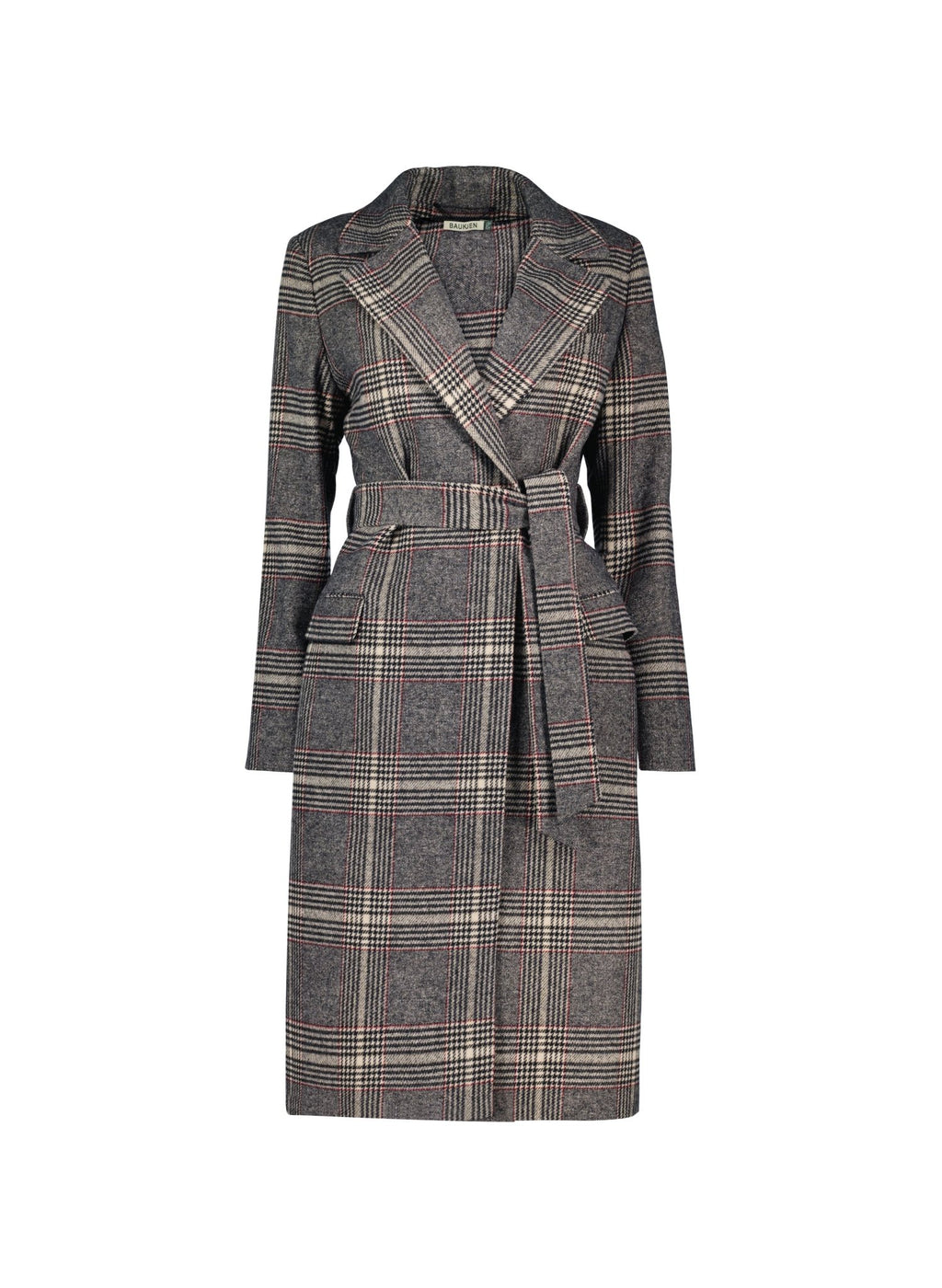 Aye Check Coat - Brown Check Baukjen