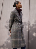 Aye Check Coat - Brown Check Baukjen