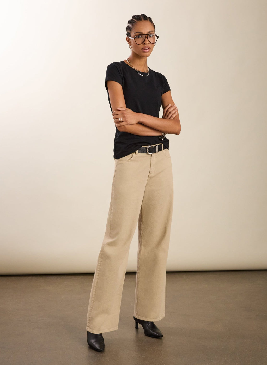 Baukjen Essentials Organic Cotton Slim Tee - Caviar Black Baukjen