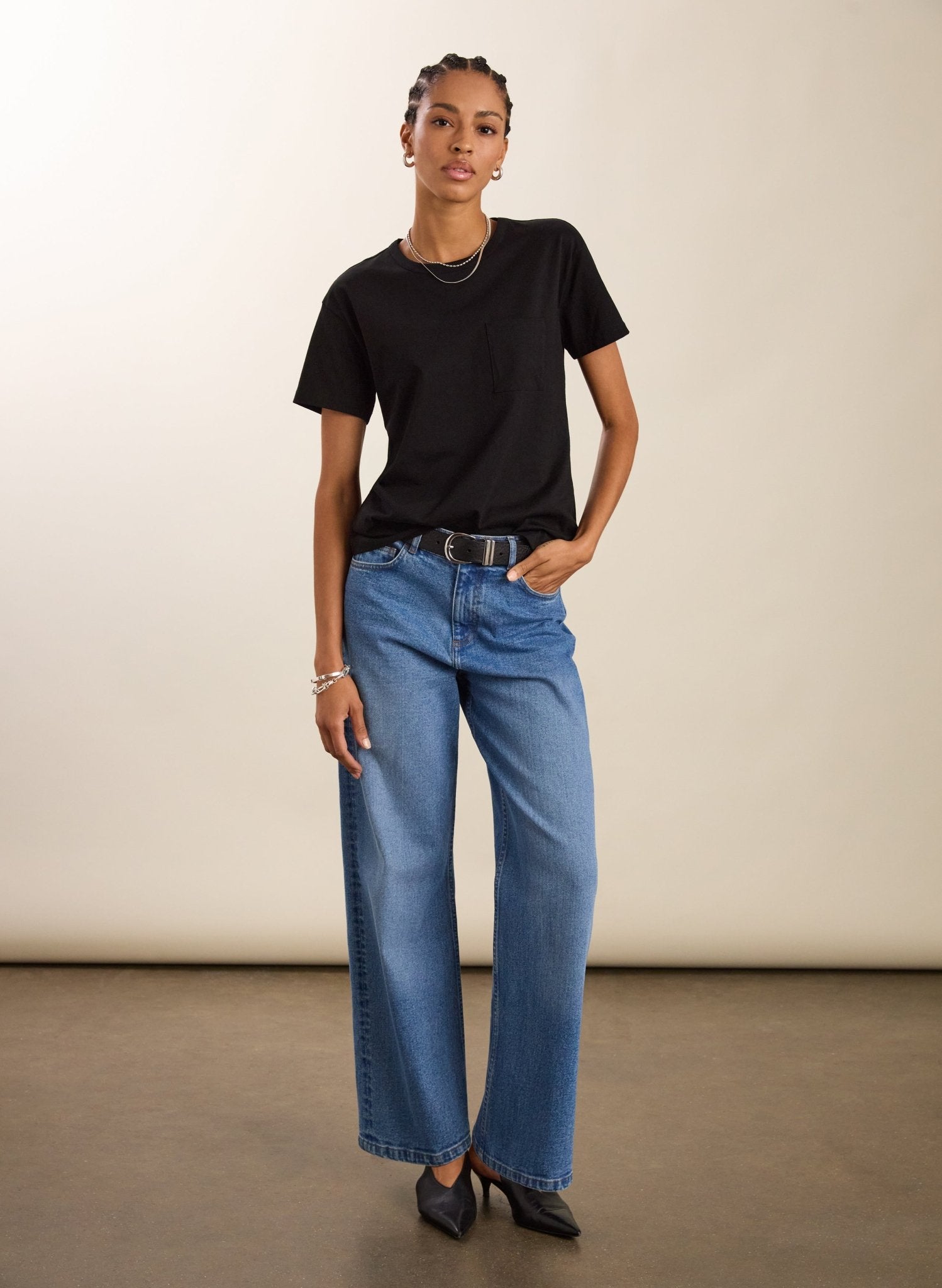 Baukjen Essentials Regenerative Cotton Perfect Tee - Caviar Black Baukjen