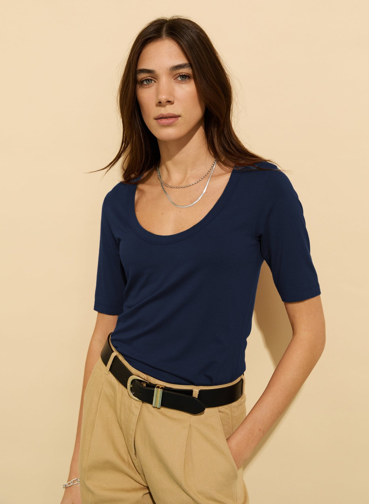 Baukjen Essentials Scoop Top - Deep Indigo Baukjen