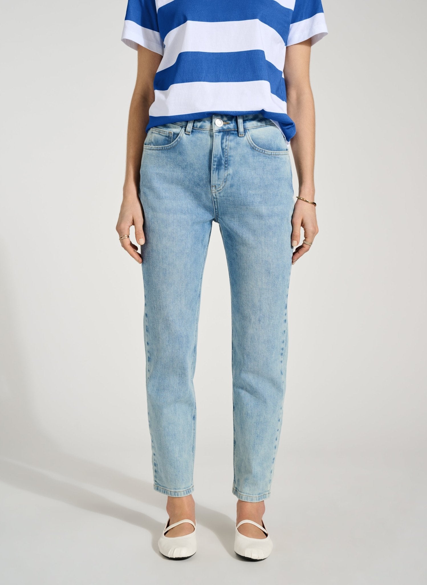 Baukjen Organic Cotton Slim Leg Jeans - Light Indigo Baukjen