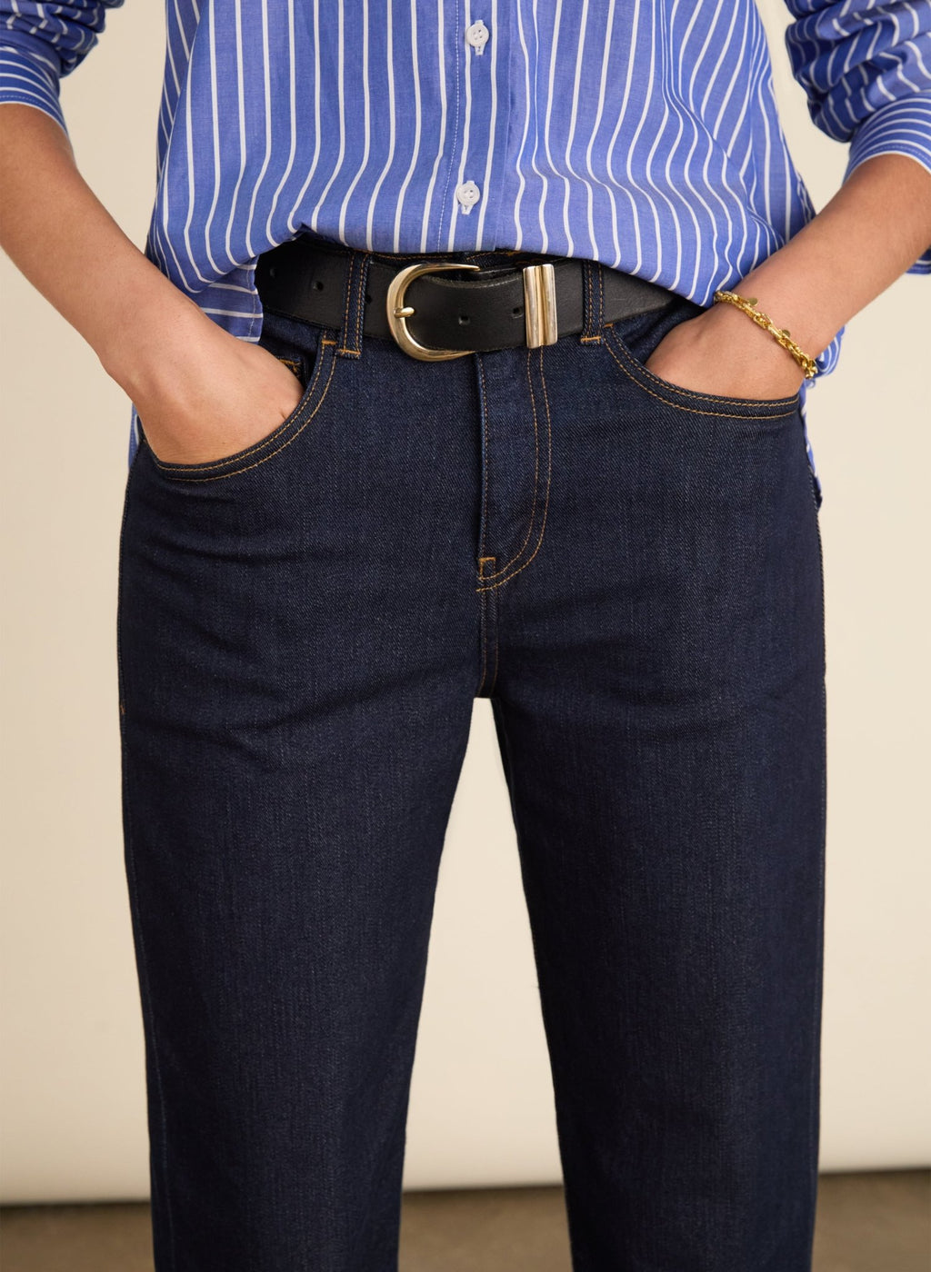 Baukjen Organic Cotton Stretch Boyfriend Jean - Dark Denim Baukjen