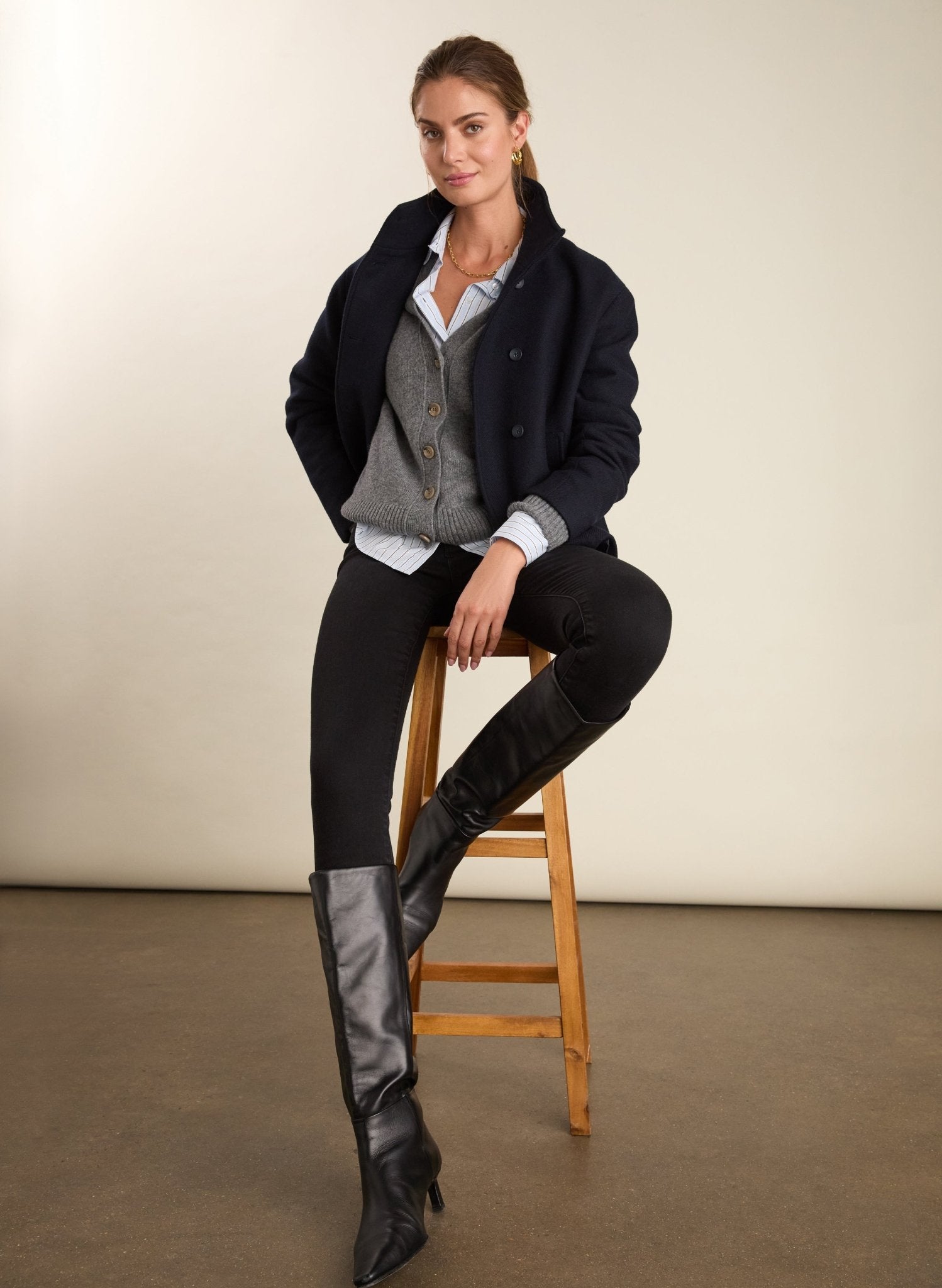 Baukjen Super Stretch Skinny Jeans - Washed Black Baukjen