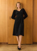 Benedita Midi Dress - Caviar Black Baukjen