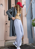 Bergan Organic Cotton Wide Leg Joggers - Grey Marl Baukjen