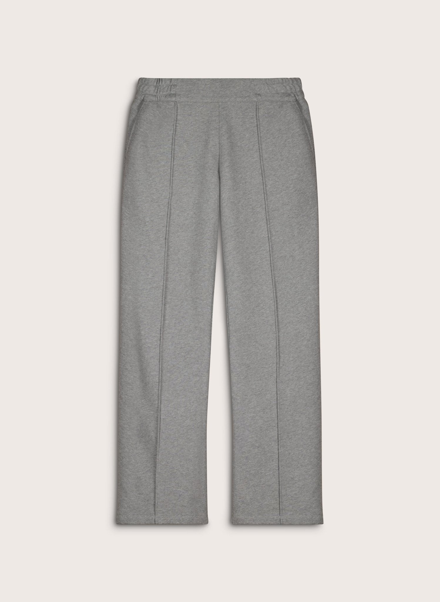 Bergan Organic Cotton Wide Leg Joggers - Grey Marl Baukjen