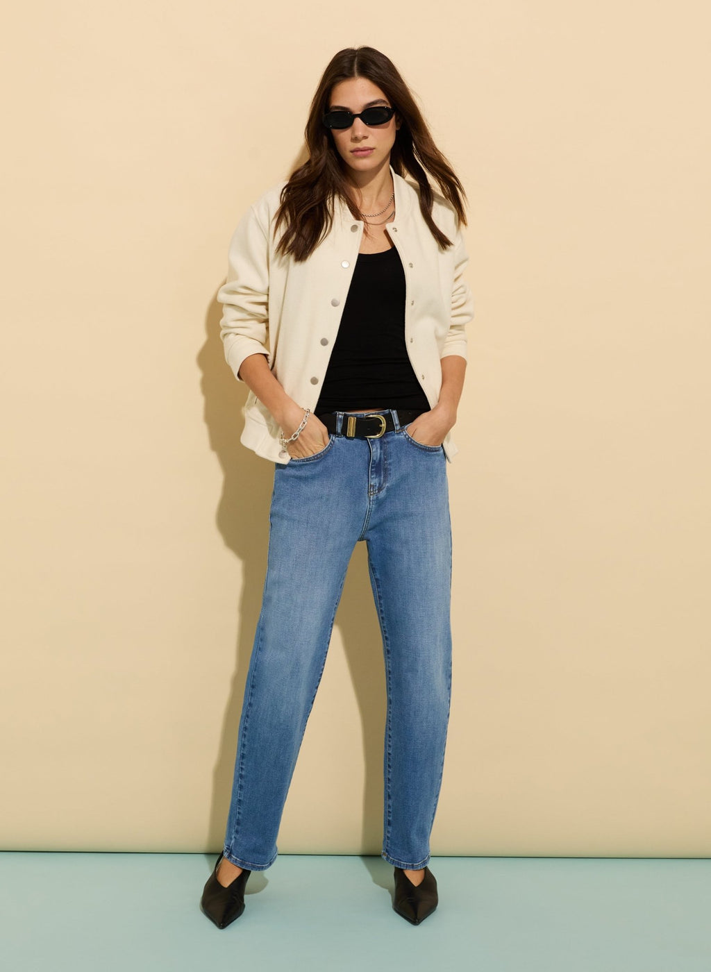 Brenna Scoop Neck Vest - Caviar Black Baukjen