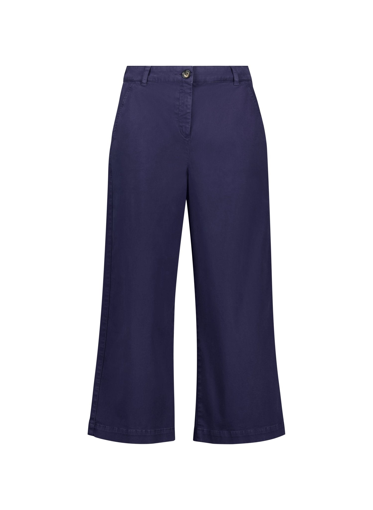 Brielle Organic Cotton Wide Leg Trousers - Deep Indigo Baukjen