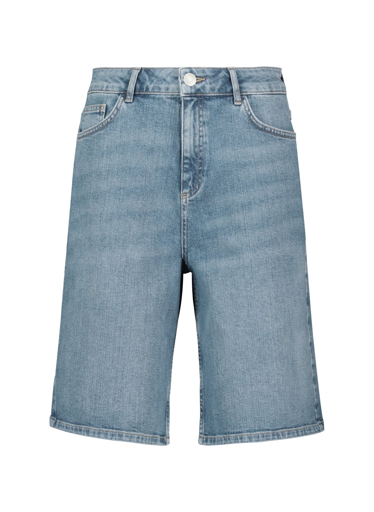 Britney Organic Cotton Stretch Denim Shorts - Light Indigo Baukjen