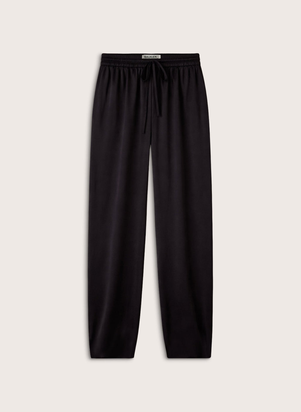 Brook Satin Balloon Trousers - Caviar Black Baukjen
