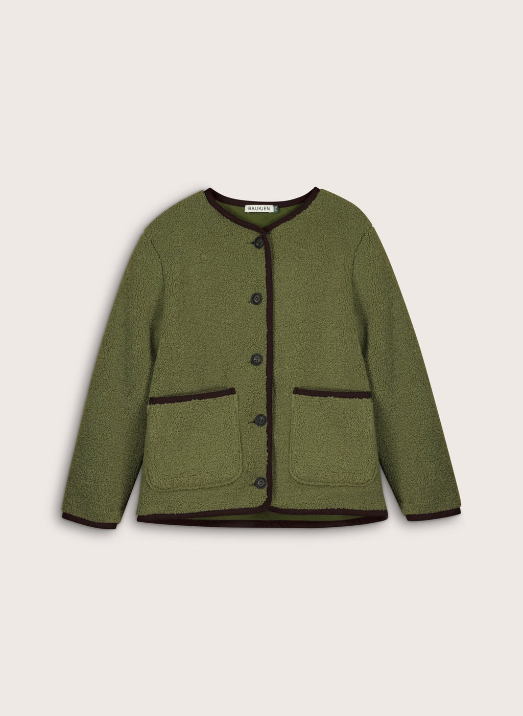 Caitlin Recycled Fleece - Khaki Baukjen