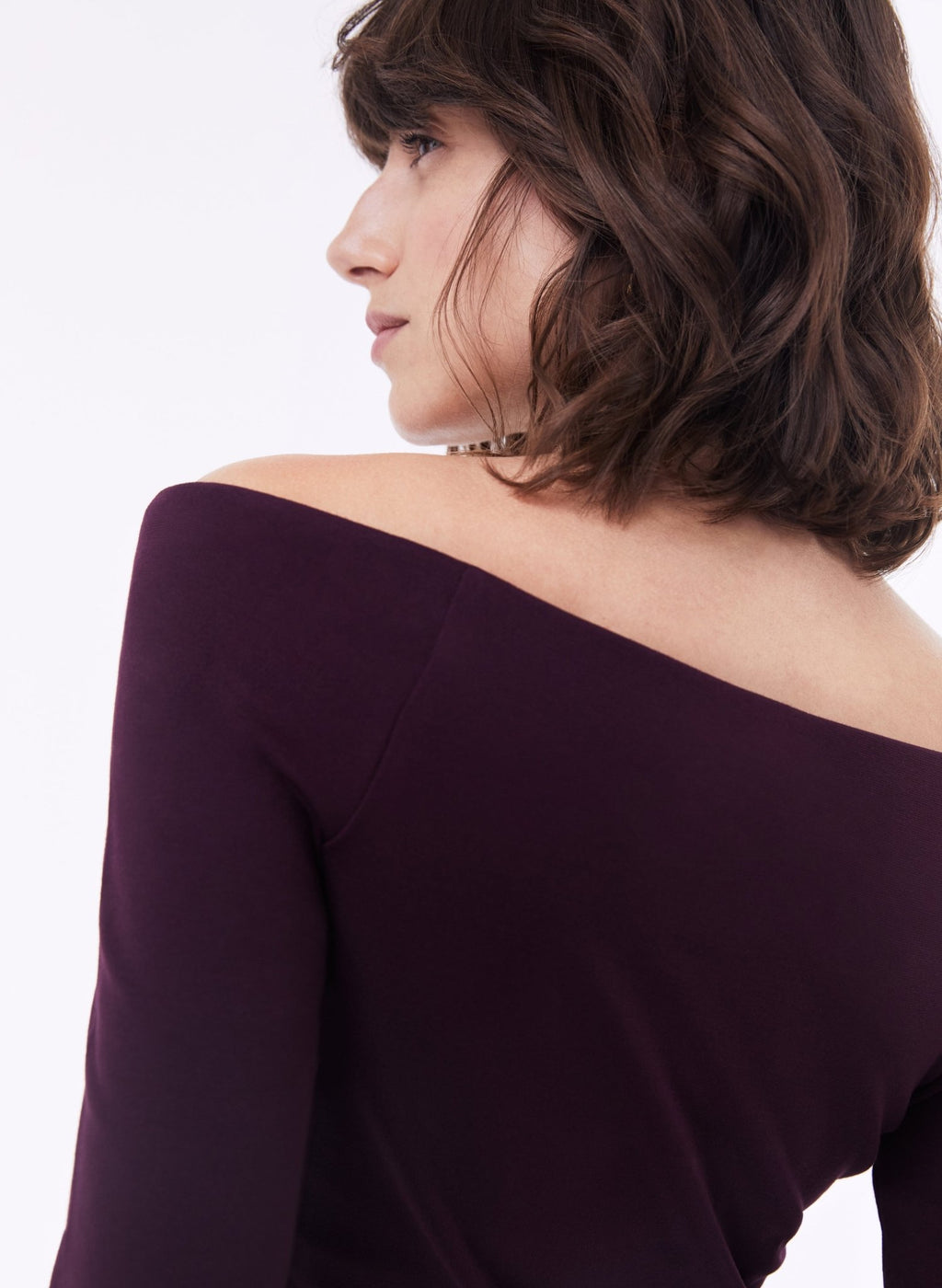 Carla Top with LENZING™ ECOVERO™ - Dark Cherry Baukjen