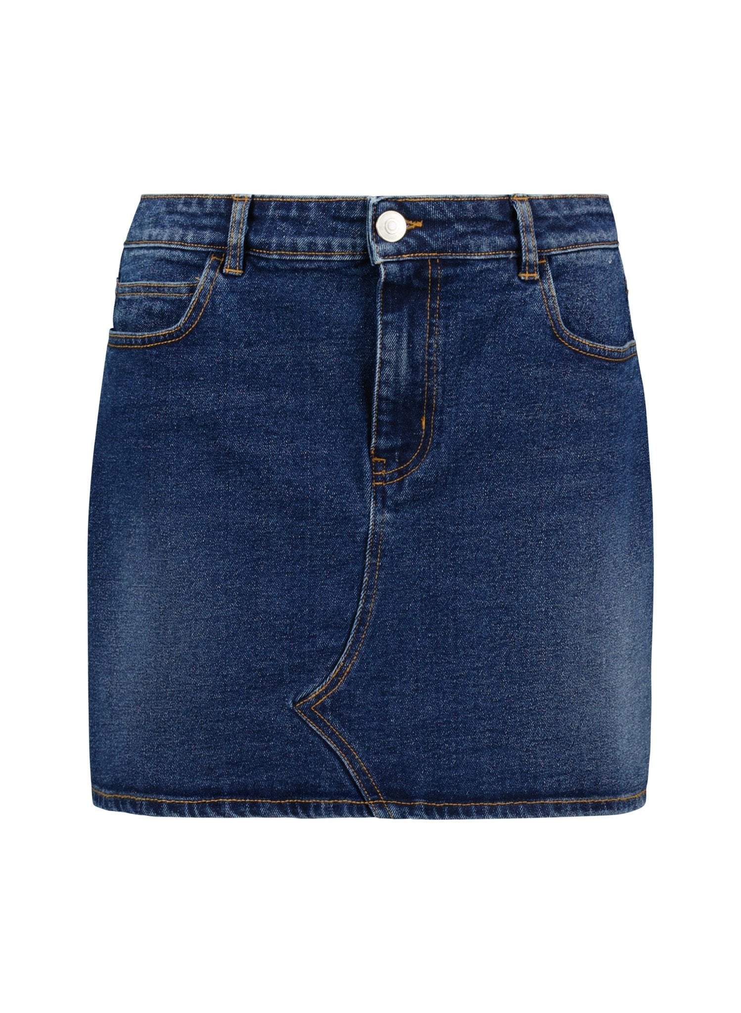 Carlitta Organic Cotton Skirt  - Dark Indigo Baukjen