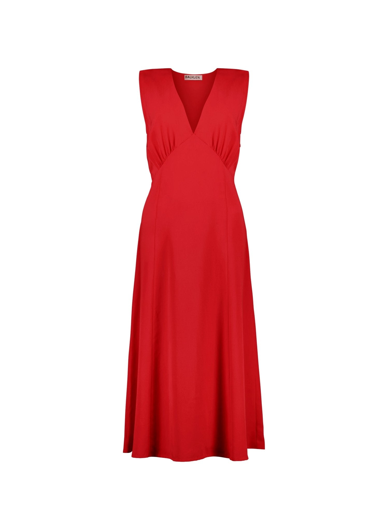 Carmen Dress with TENCEL™ - Crimson Red Baukjen