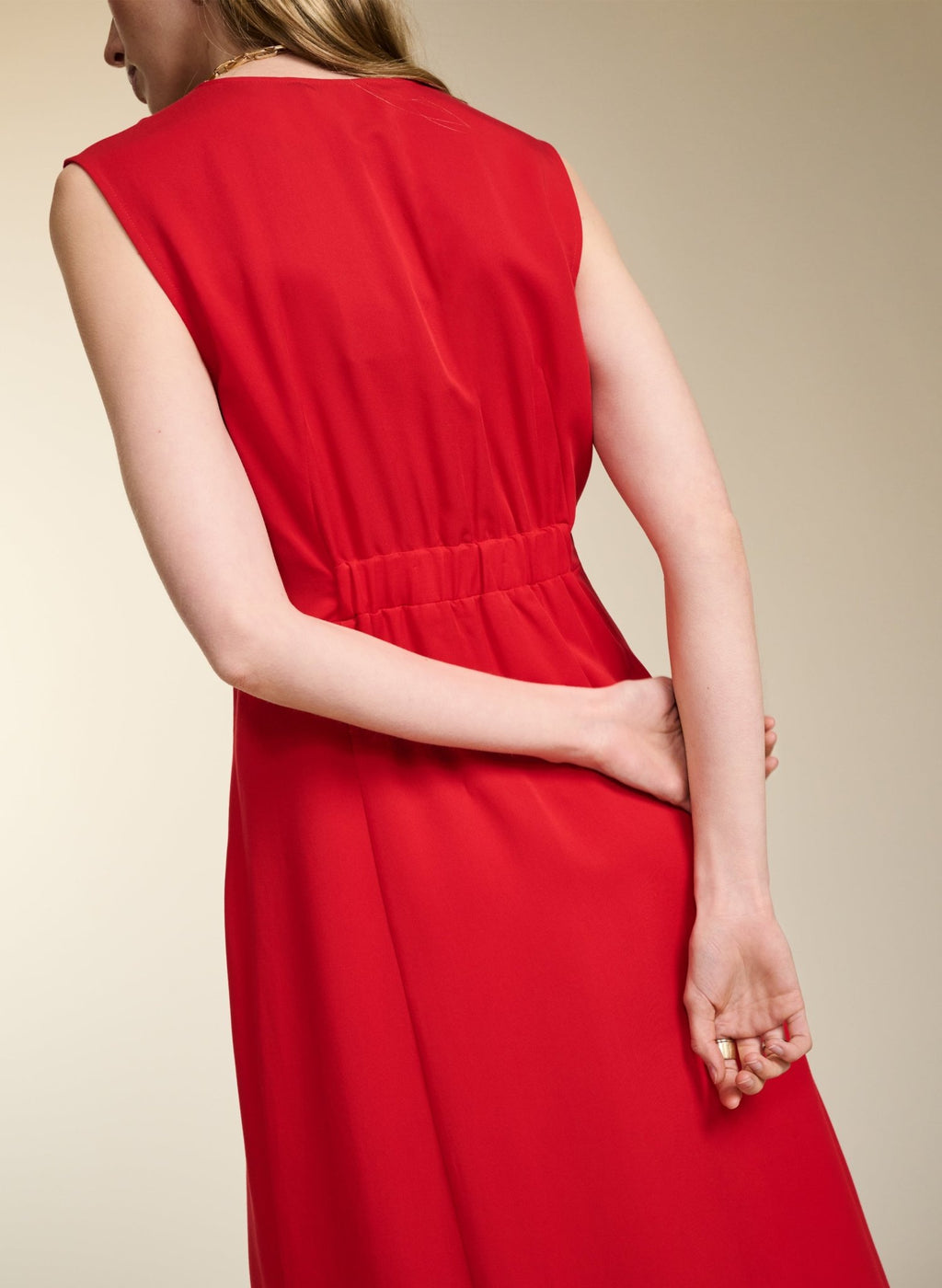 Carmen Dress with TENCEL™ - Crimson Red Baukjen