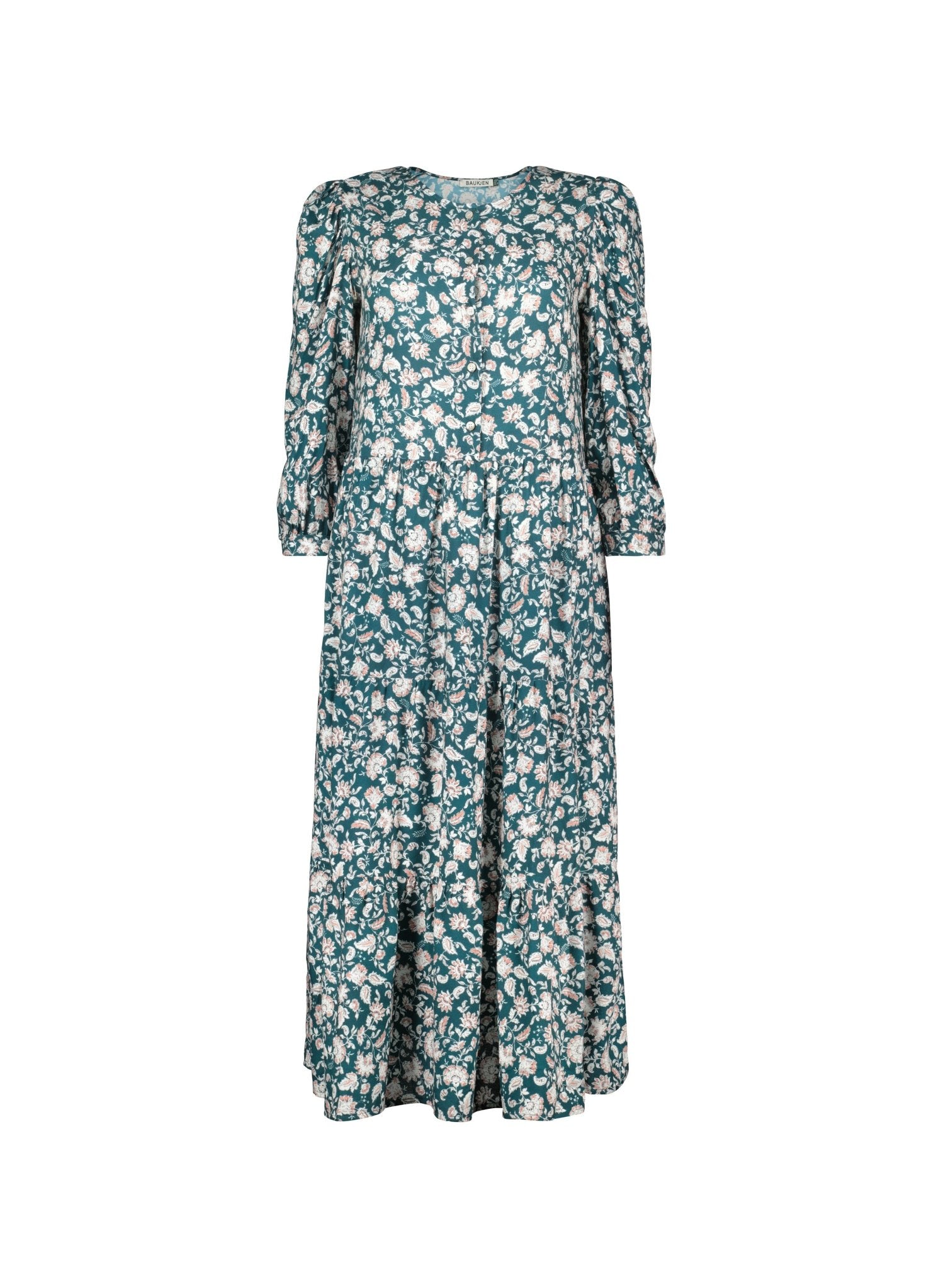 Carol Dress with LENZING™ ECOVERO™ - Dark Cedar Saraca Baukjen