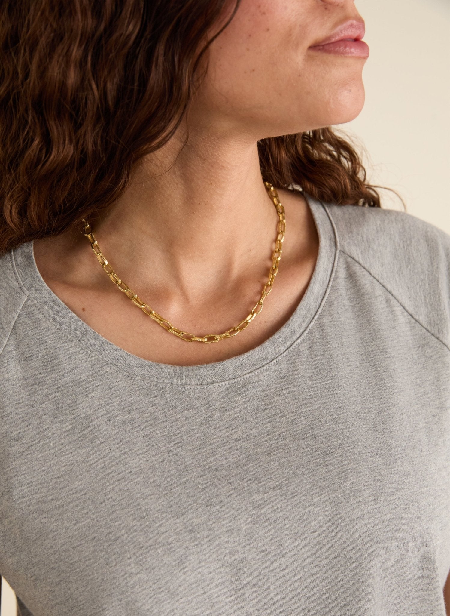 Catherine Organic Cotton Tee - Grey Marl Baukjen