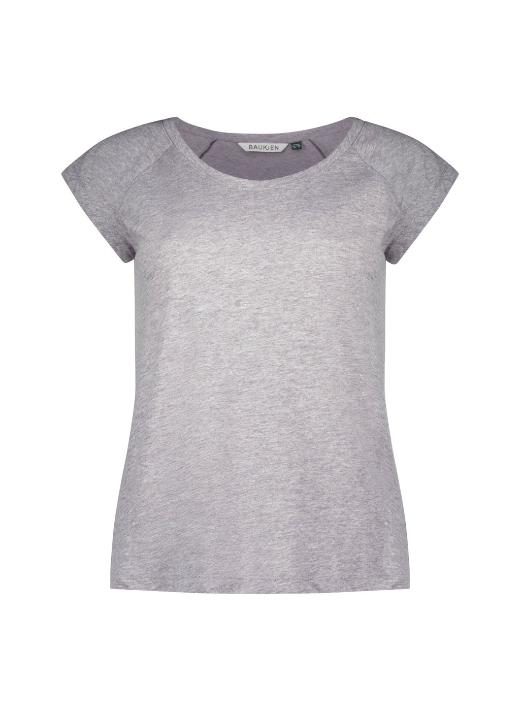 Catherine Organic Cotton Tee - Grey Marl Baukjen