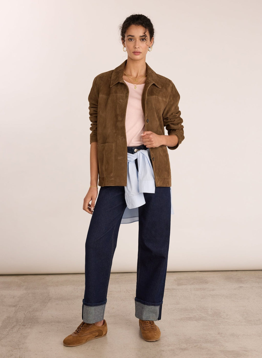 Catherine Organic Cotton Tee - Powder Pink Baukjen