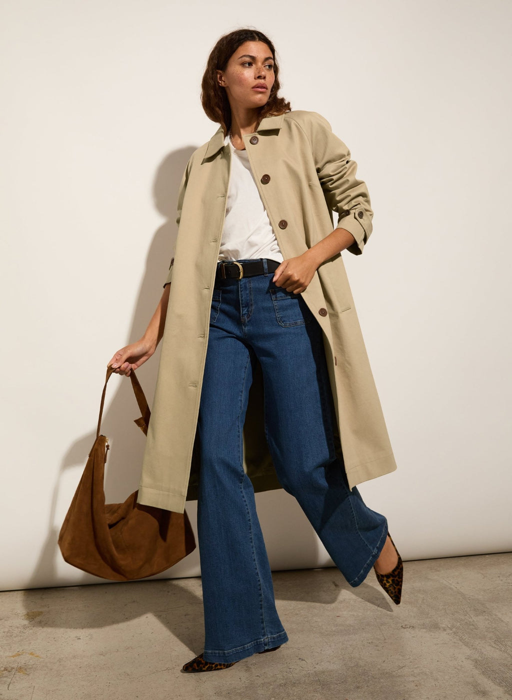 Catherine Organic Cotton Tee - Pure White Baukjen