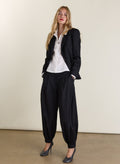 Ceren Tailored Balloon Trousers - Black Baukjen