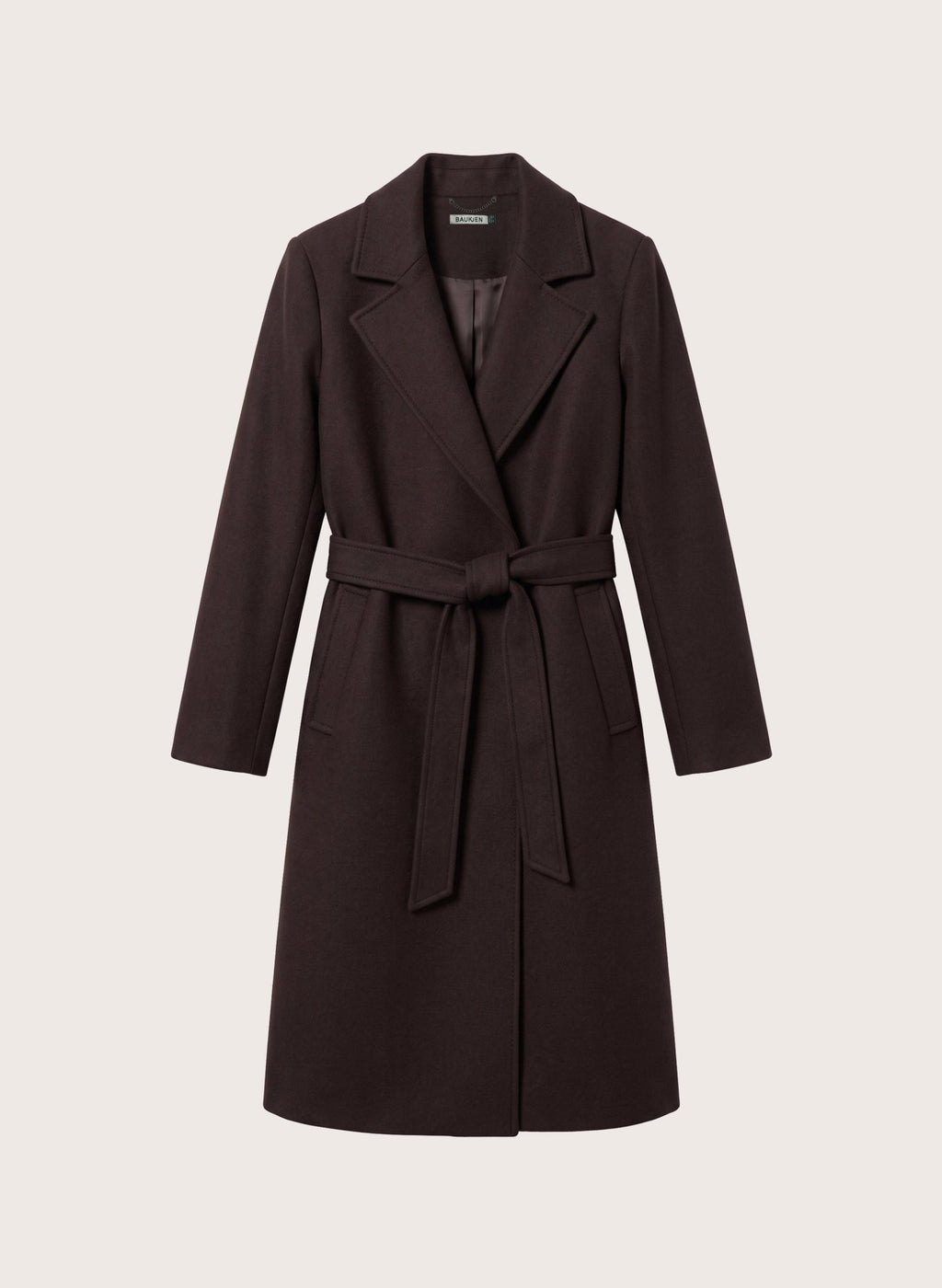 Chelsea Wrap Coat - Dark Chocolate Baukjen
